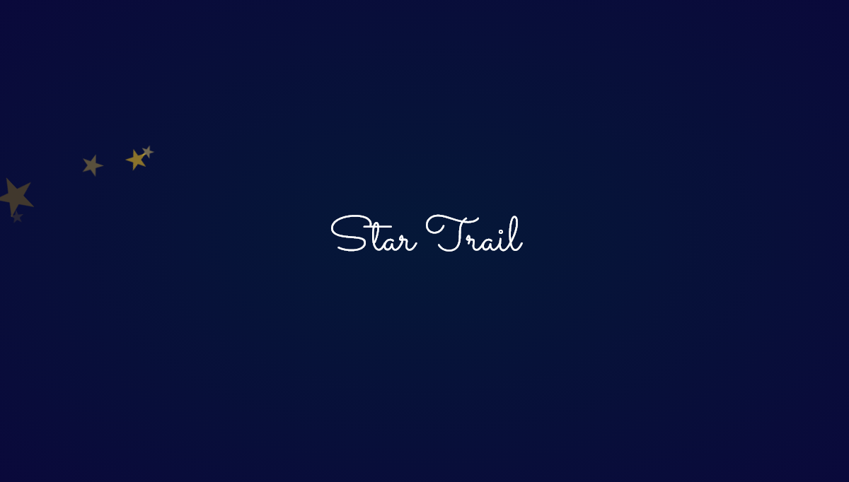 CSS Motion Path Examples - Star Trail