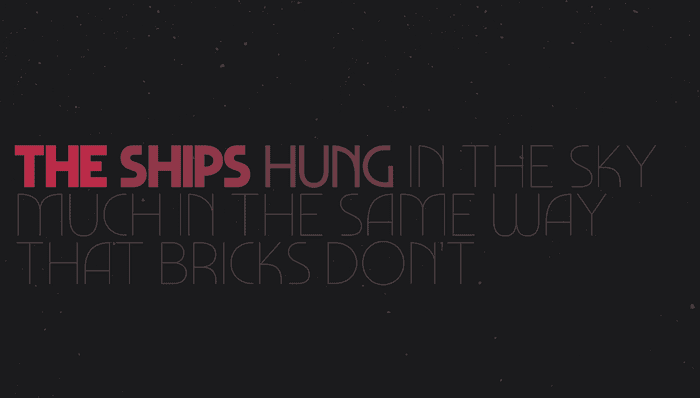 JavaScript Text Effects - Bricks