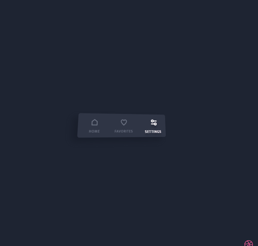 jQuery Tab Bars - 3D Tab Bar