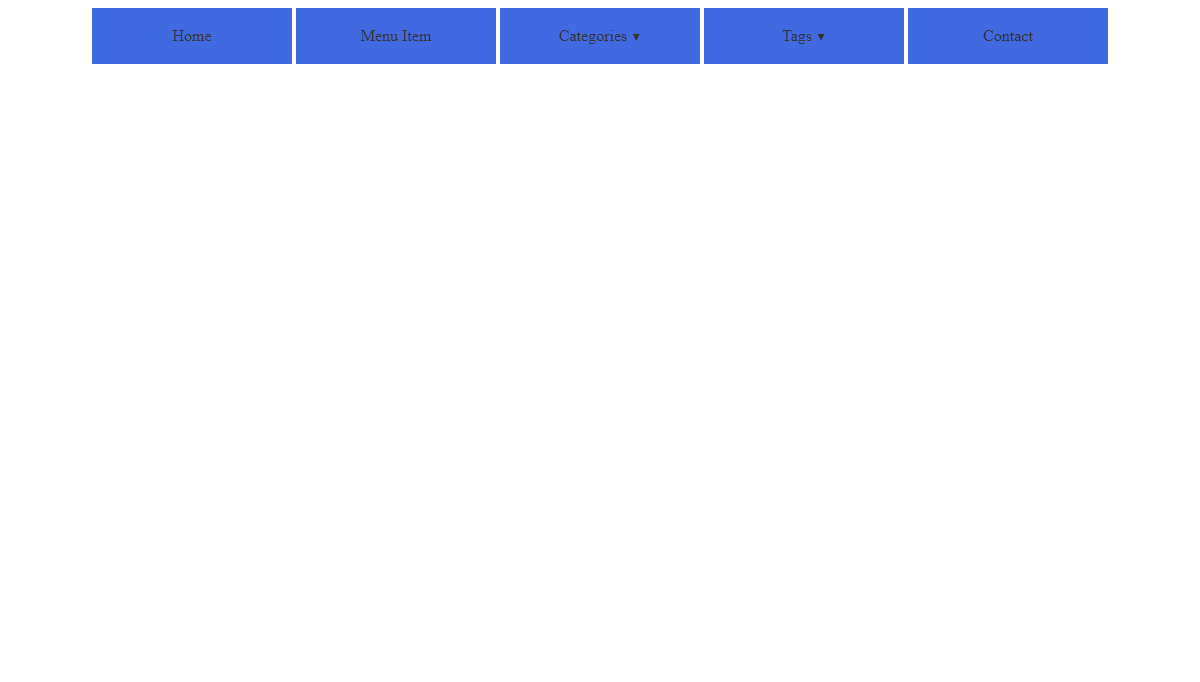 CSS Horizontal Menus - My quest for the perfect horizontal, multi-level dropdown and responsive CSS menu - Chapter 1