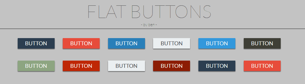 CSS Flat Buttons - Flat Buttons
