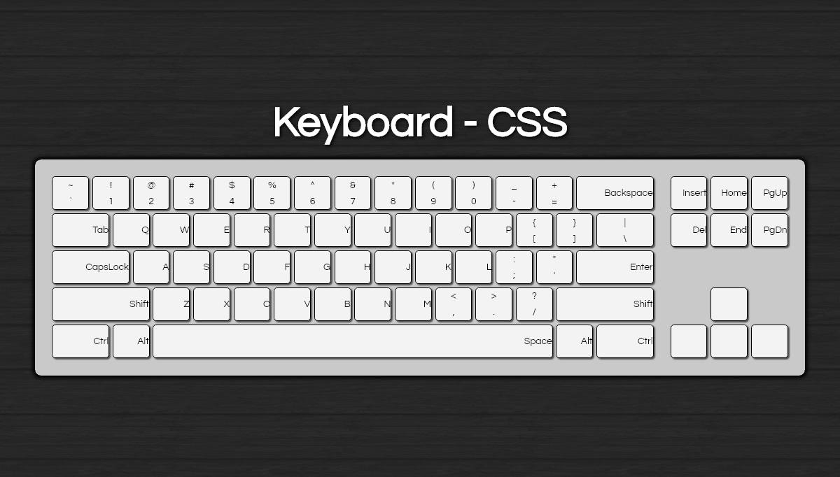 CSS Keyboards - CSS Mac Keyboard