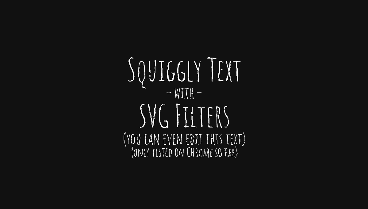 CSS Text Effects - Squiggly Text