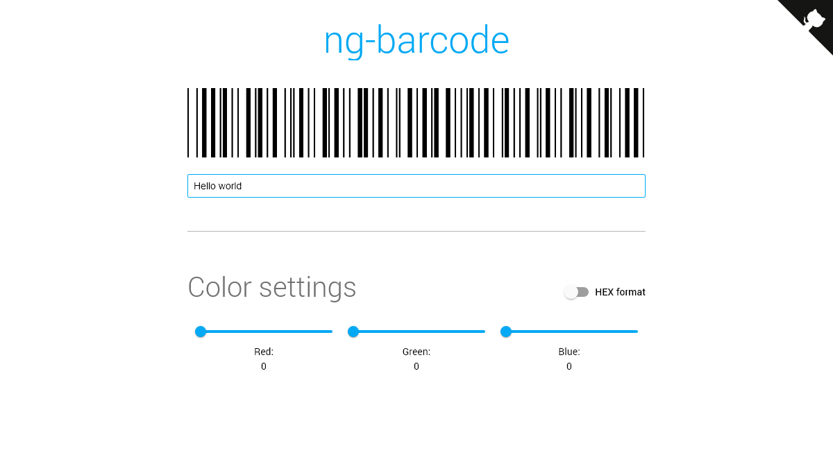Barcodes in CSS - ng-barcode
