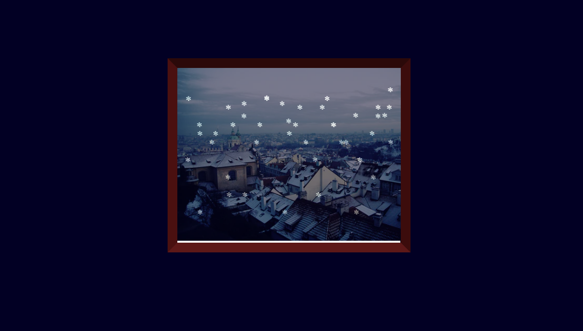CSS Snow Effects - Snowing-outside