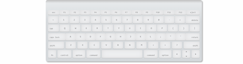 CSS Keyboards - CSS-Only Mac Keyboard