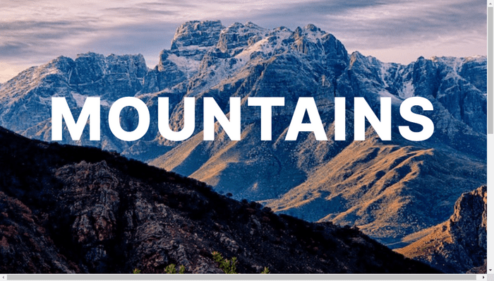 JavaScript Hero Effects - Night on the mountain
