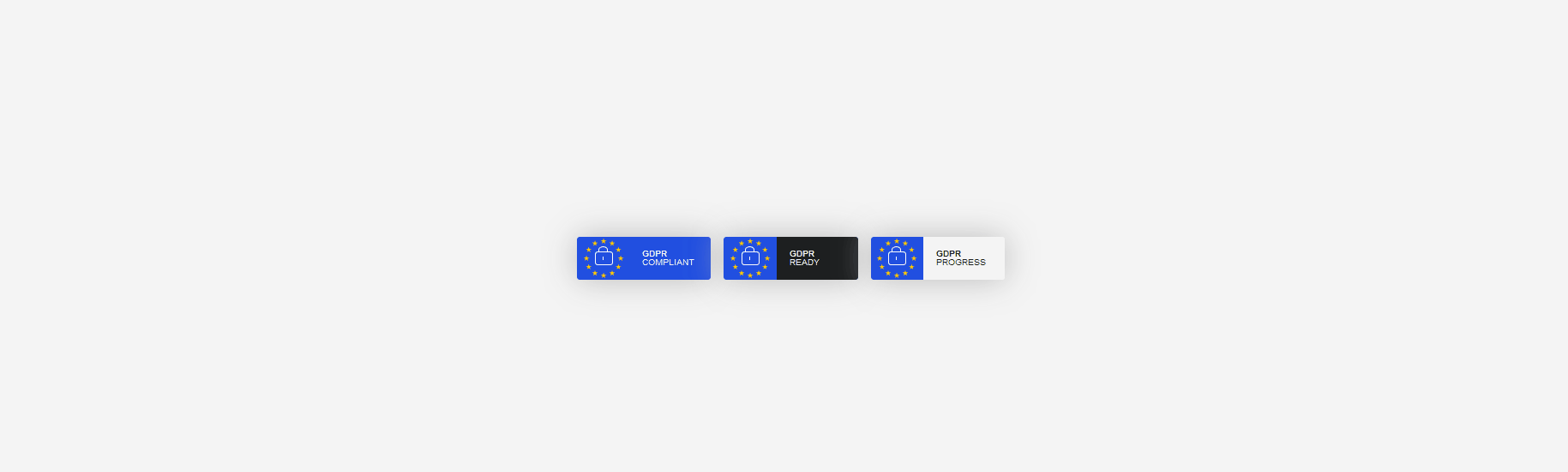 CSS Badges - GDPR badges