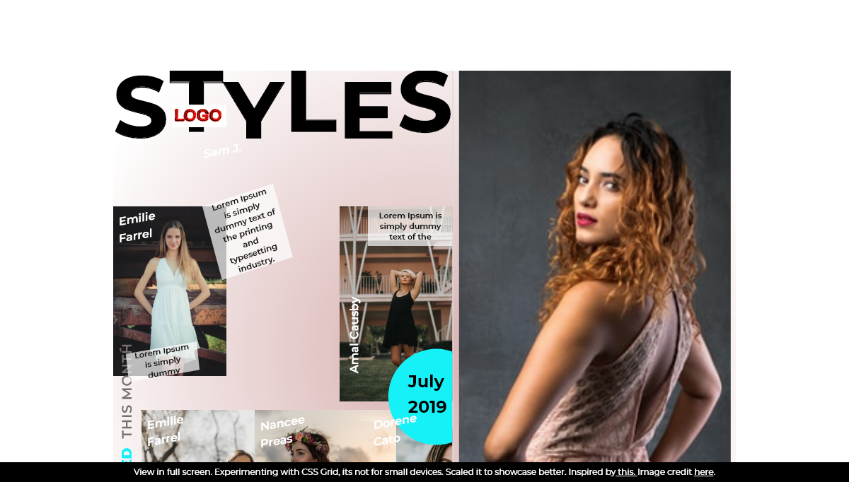 CSS Magazine Layouts - Open-magazine-layout: CSS Grid