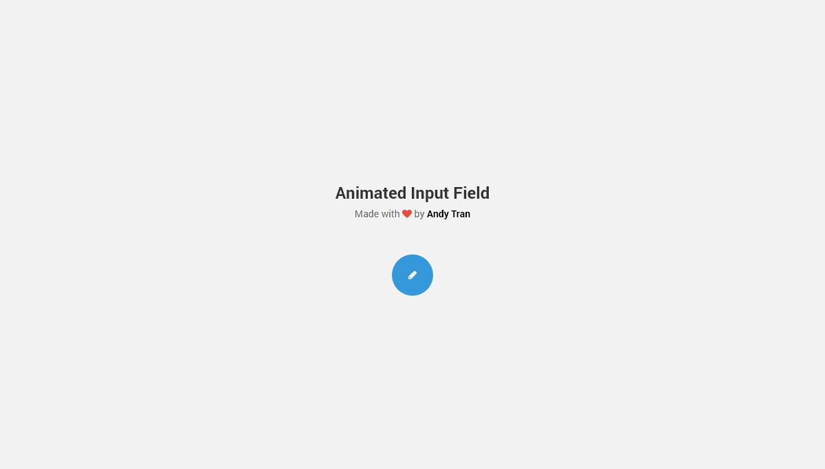 jQuery Input Text - Animated Input Field