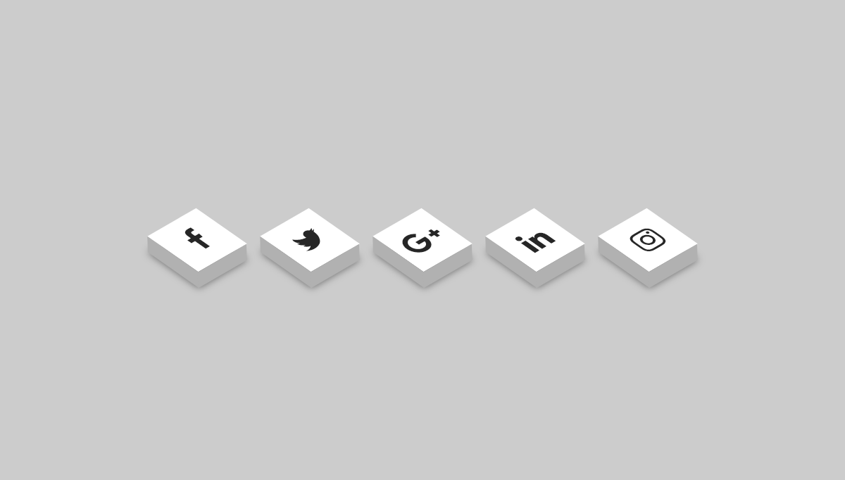 CSS Animation Libraries - Animated 3d social icon in css3 