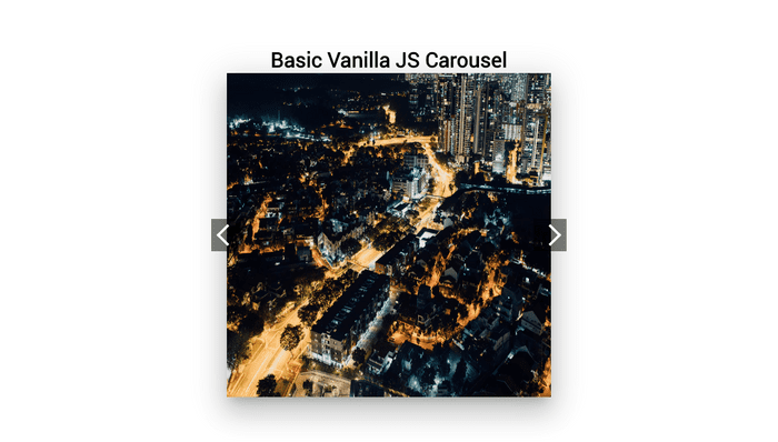 JavaScript Carousels - Basic Vanilla JS Carousel