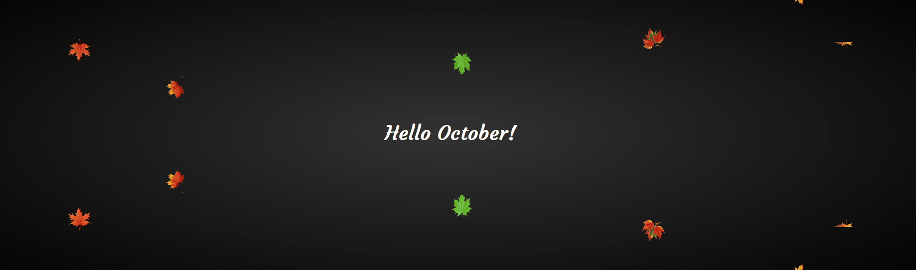CSS Animated Backgrounds - October Falling Leaves CSS Animation (No Javascript)