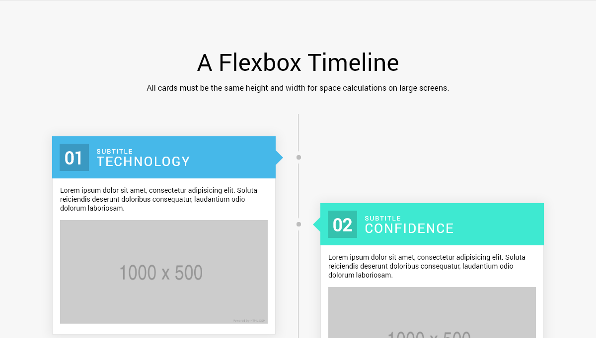 CSS Timelines - Flexbox Timeline Layout