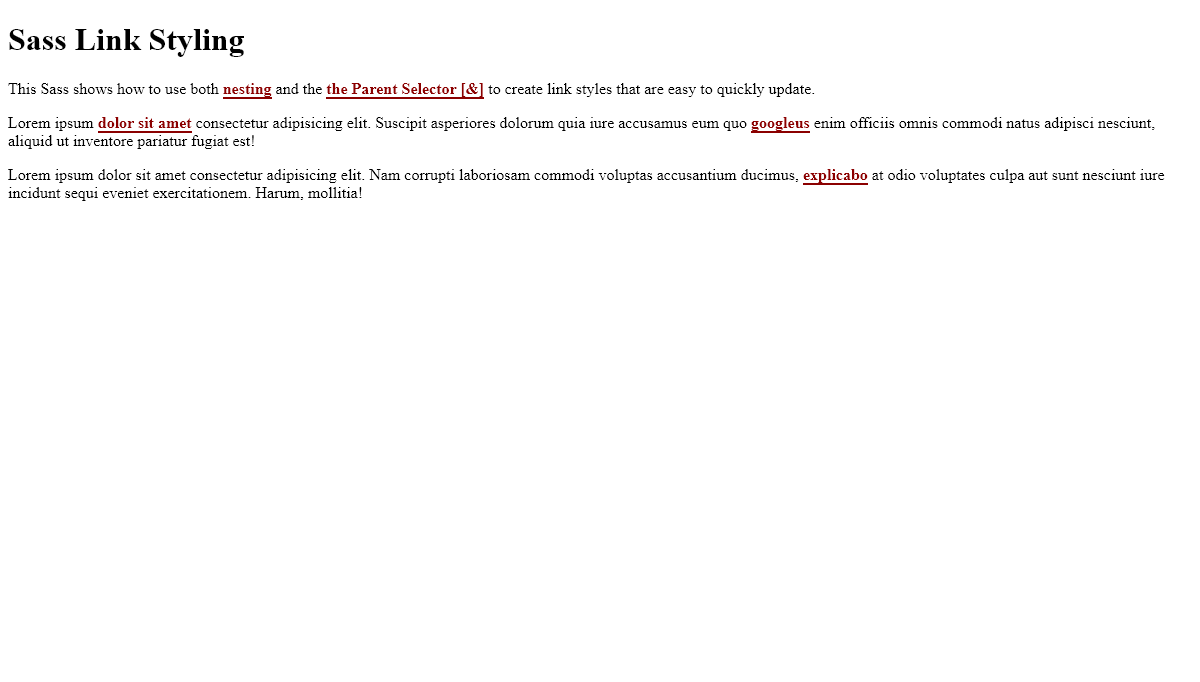 CSS Link Hover Effects - Sass Link Styling