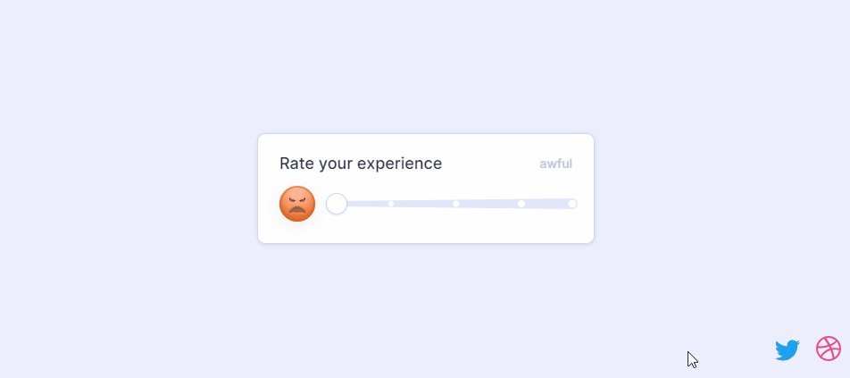 JavaScript Range Sliders - Rating Slider