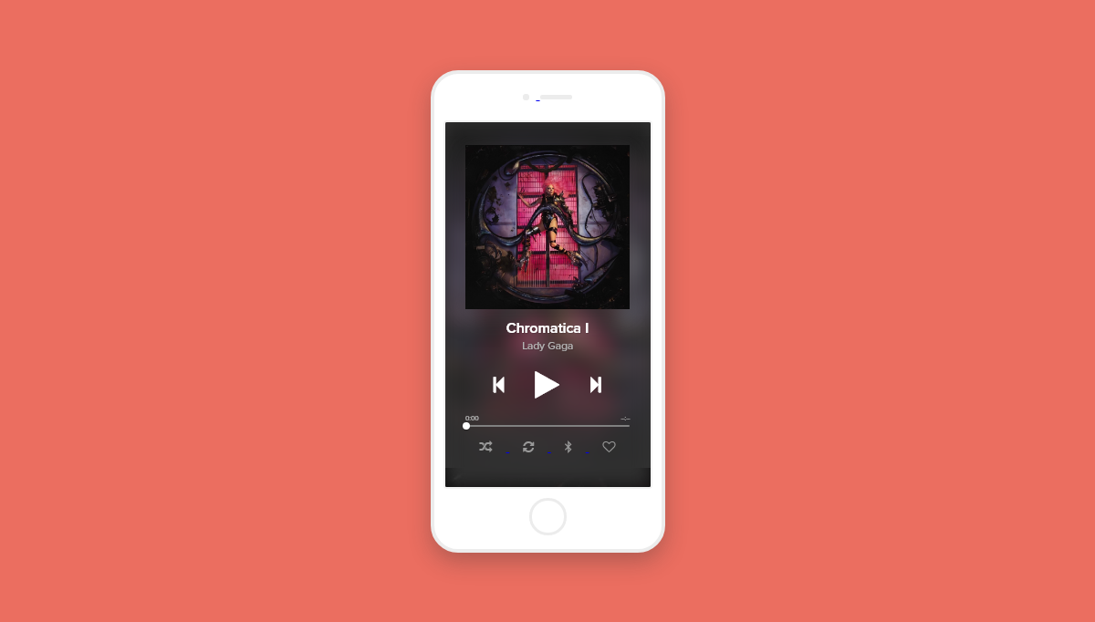 JavaScript Music Players - Chromatica Player