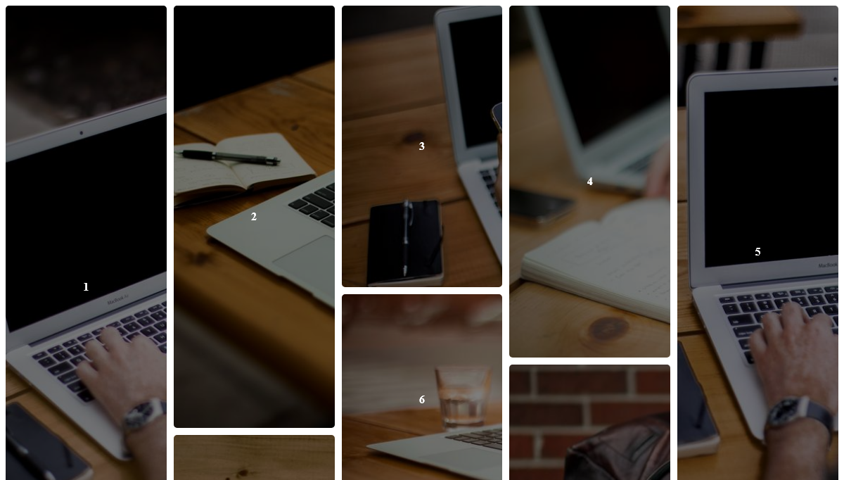 CSS Masonry Layout Examples - Rahul Arora's Left-to-right Masonry Layout using CSS Grid
