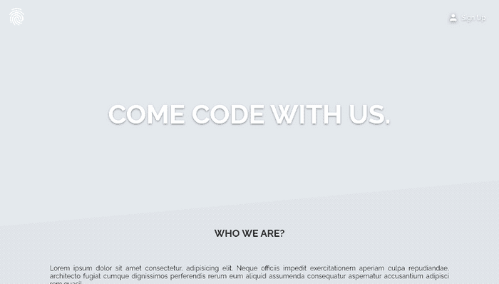 CSS Headers and Footers - Software Company Header/About