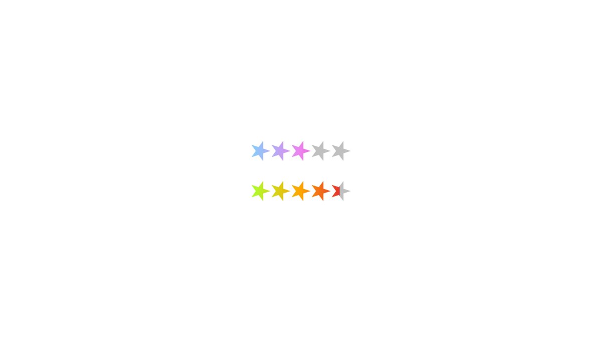 CSS Star Ratings - Half-Star Rating
