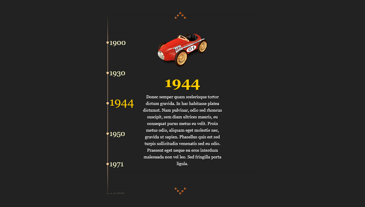 CSS Timelines - Narrow Vertical Timelinr