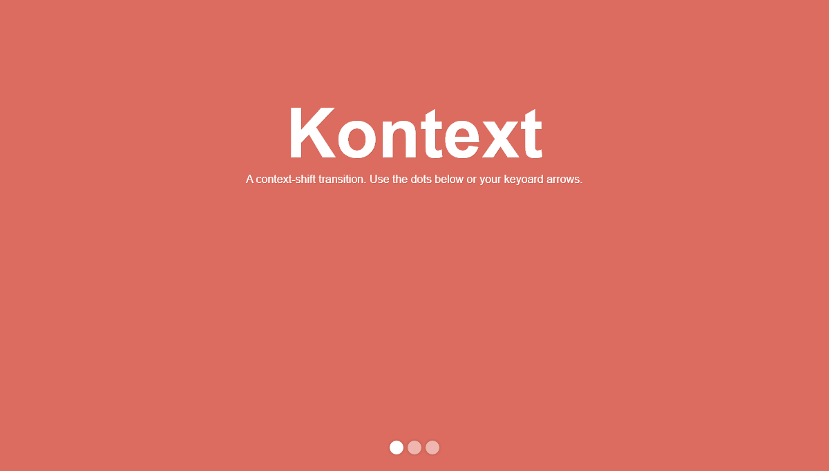 CSS Page Transitions - Kontext