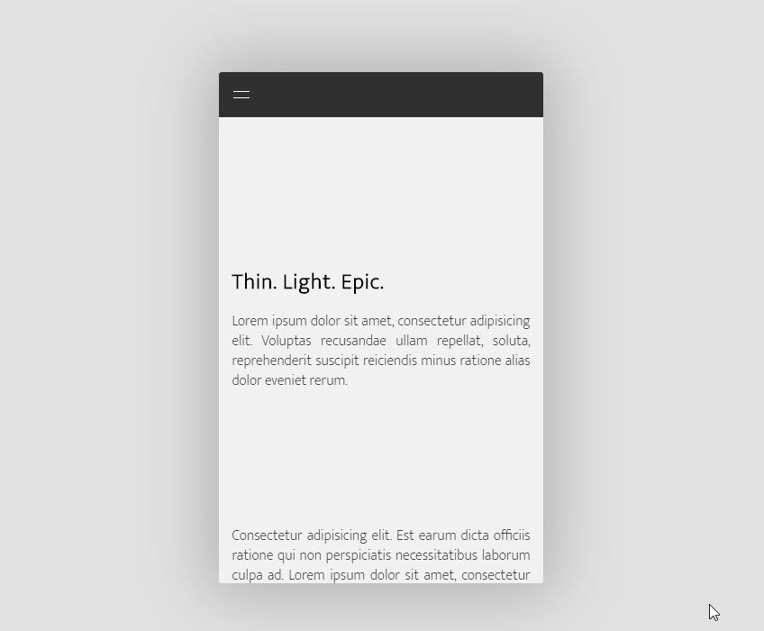 CSS Mobile Menus - Apple style mobile menu
