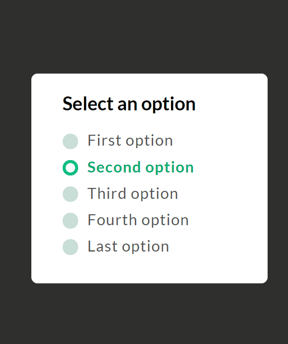 Radio Buttons CSS - Bulgy radios