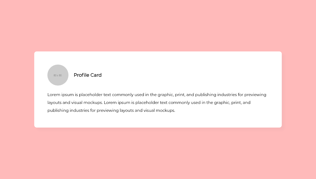 CSS Profile Cards - Profile Card