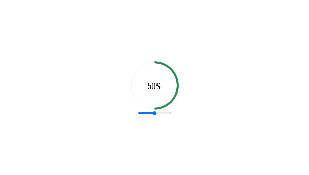 jQuery Range Sliders - SVG Circular progress