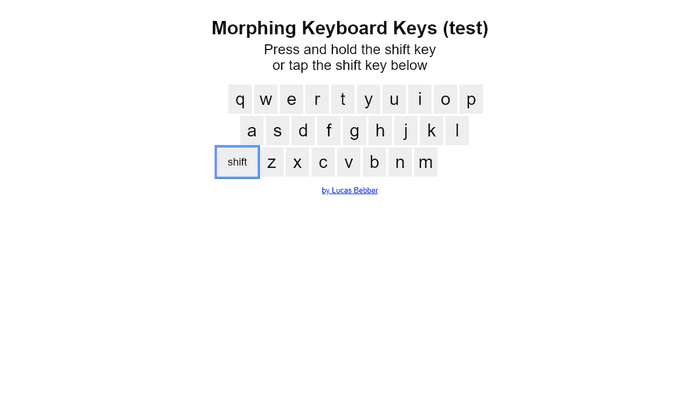 jQuery Keyboards - Morphing Keyboard