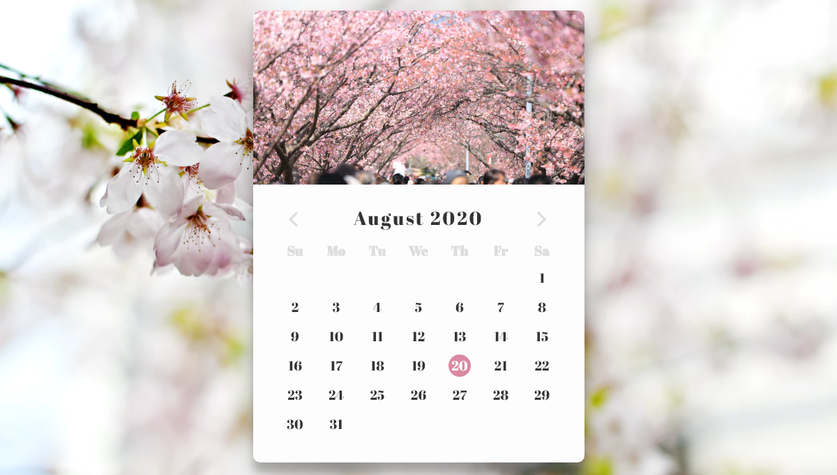 CSS Calendars - Calendar