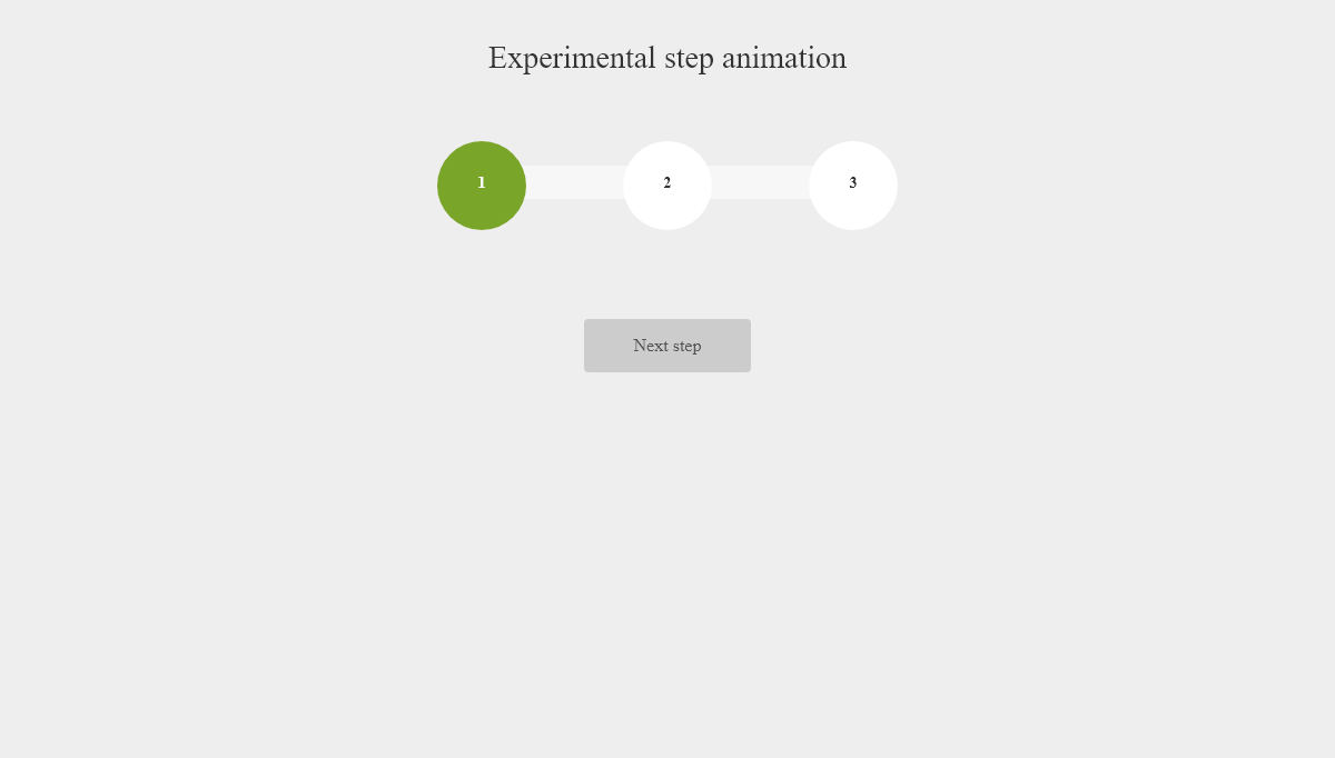 jQuery Progress Bars - Experimental Step Animation