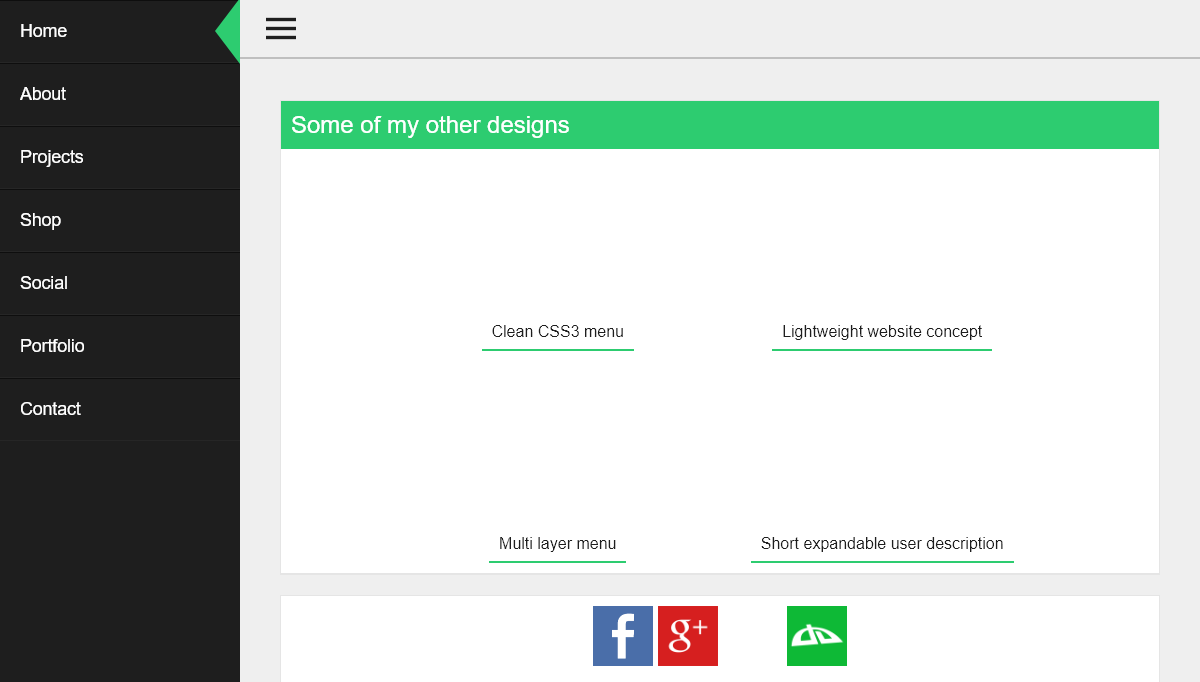 jQuery Sliding Menus - Some more ideas