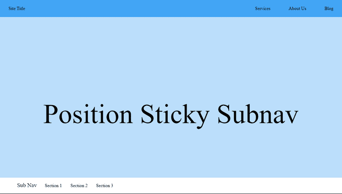 CSS Menu - position sticky can do a lot