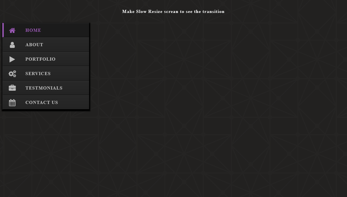 CSS Sidebar Menus - Responsive Side Nav Menu