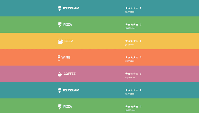 CSS Mobile Menus - Menu with scroll & hover effects