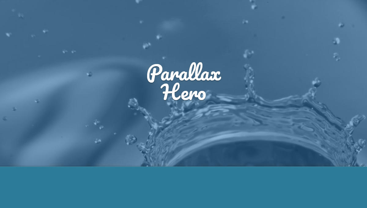 JavaScript Hero Effects - Parallax Hero