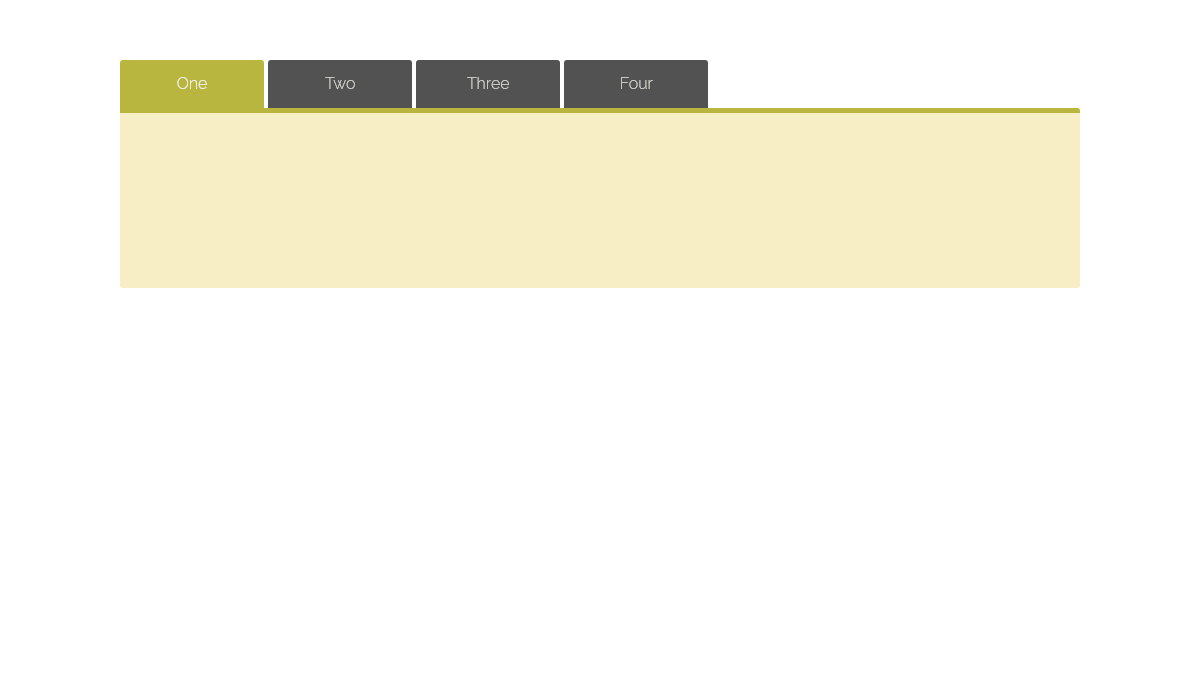 CSS Tabs - Pure css responsive tabs
