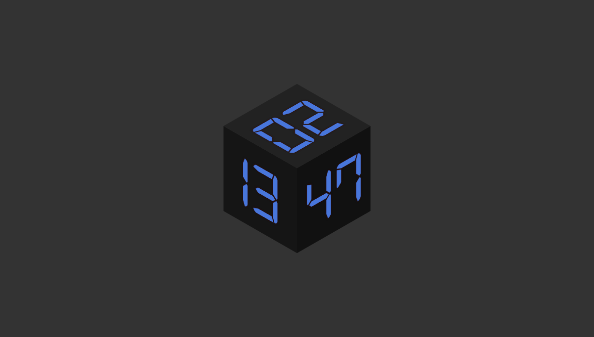 CSS Clocks - Cube Clock