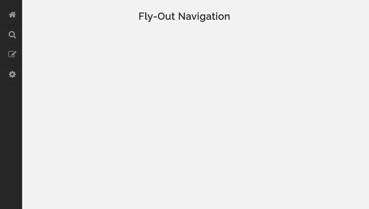 CSS Off-Canvas Menus - Fly-Out Nav
