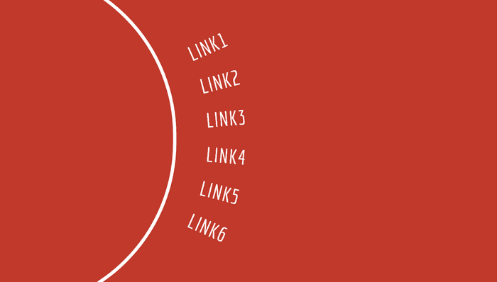 CSS Menu - Circular Links Menu (Responsive)