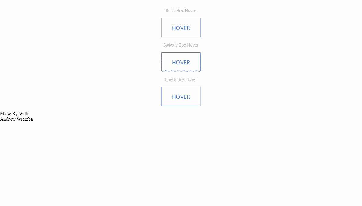 CSS Buttons - Box/Button Hovers