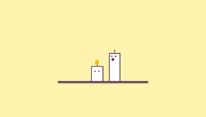 CSS Illustrations - Candles (Pure CSS Animation)