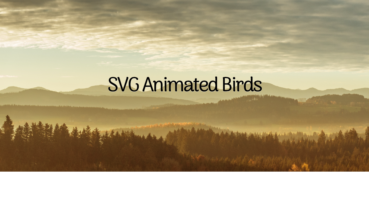 CSS Animation Examples - Animated - SVG Birds