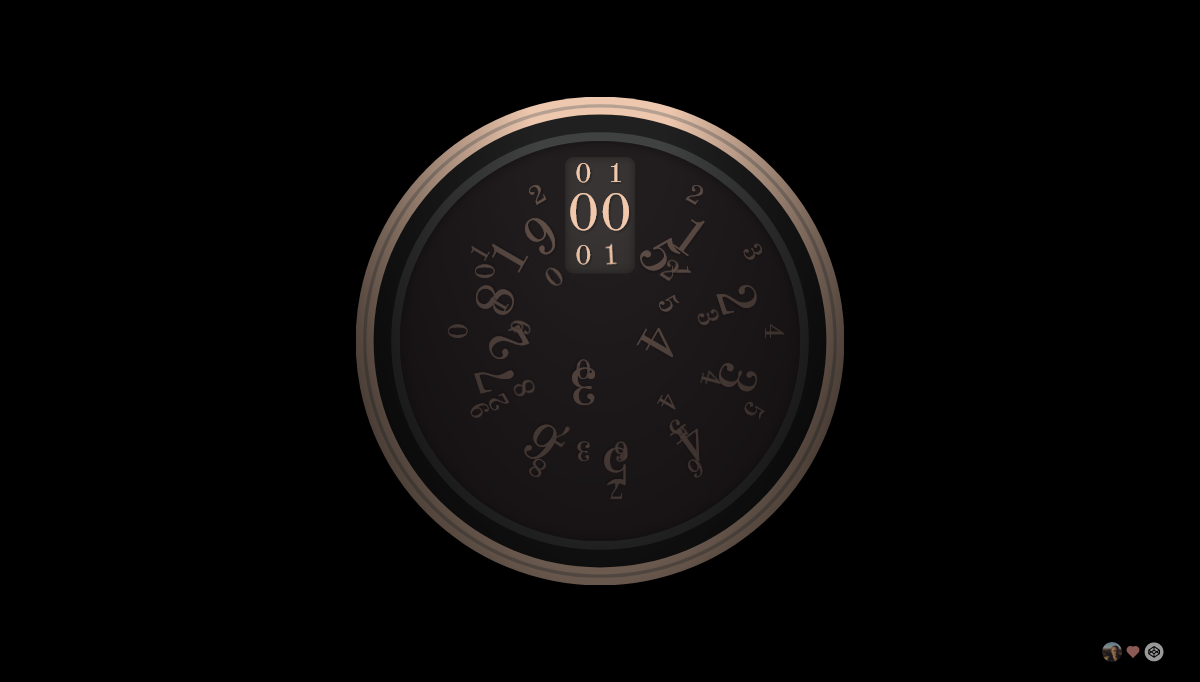 CSS Clocks - CSS Rotary Clock