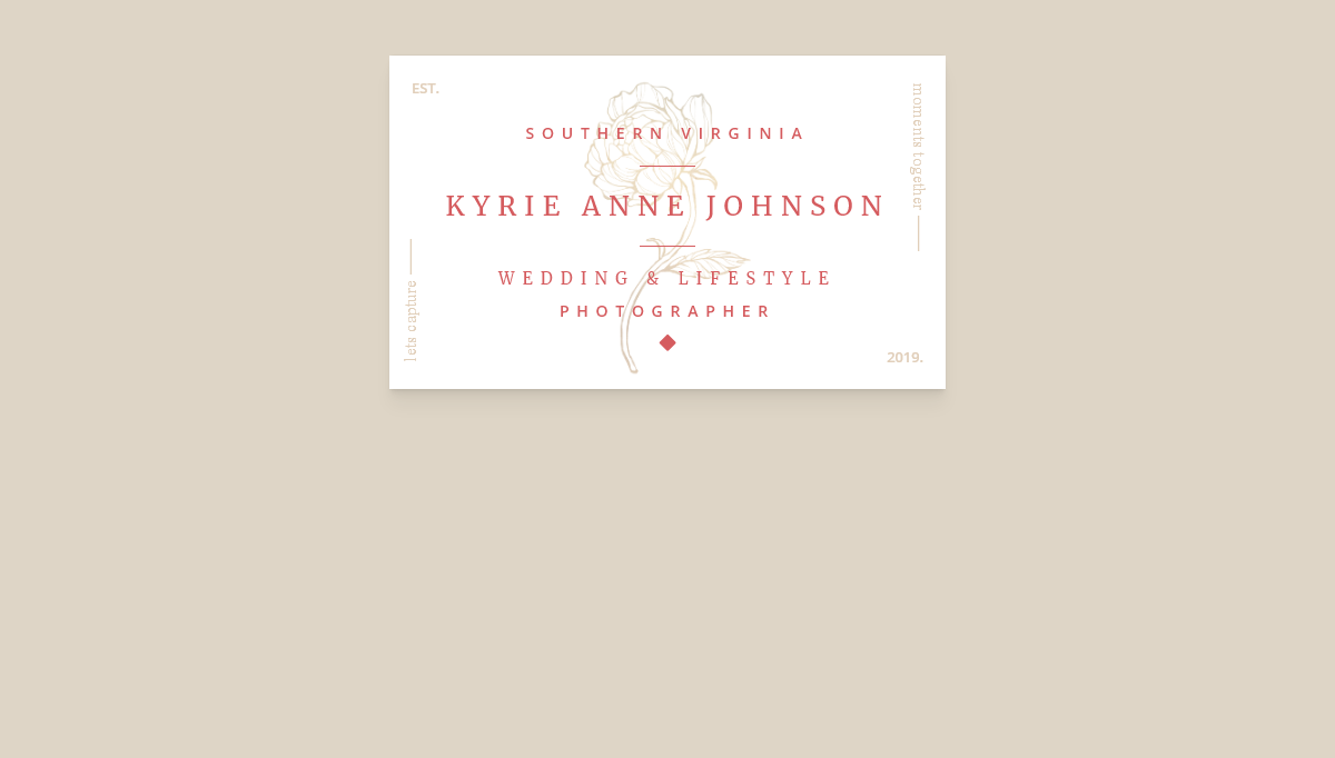 CSS Profile Cards - CSS Wedding Contact Card