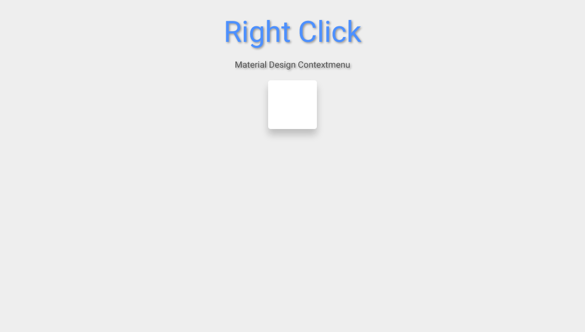 jQuery Context Menus - Material Design Context menu jquery plugin