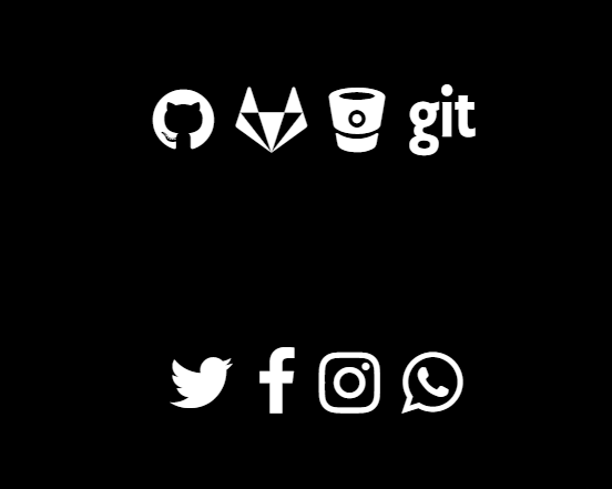 CSS Social Media Icons - SVG Social Icons