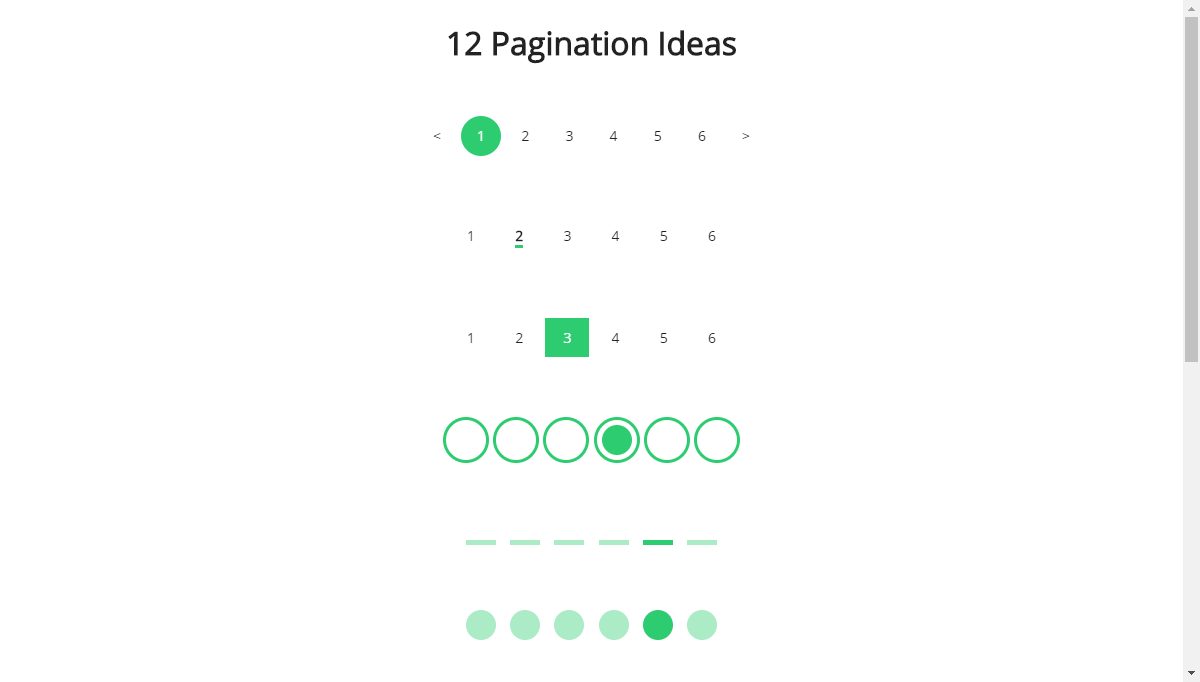 CSS Pagination - Pagination